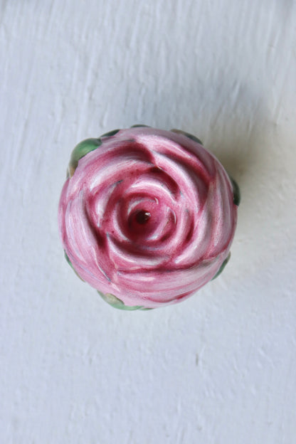 Rose Shaped Enamel Box