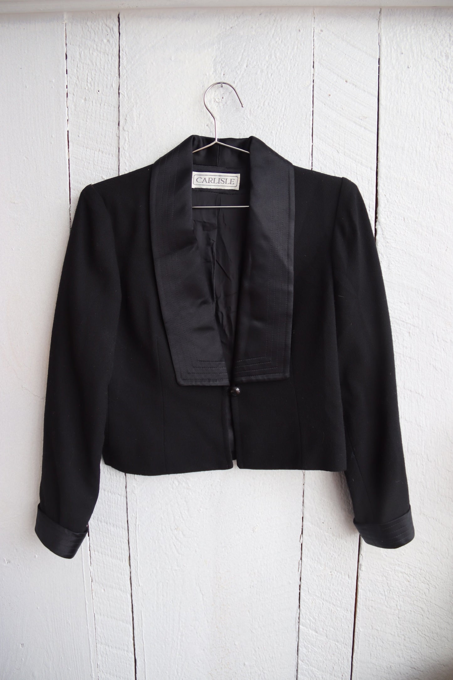 Vintage Carlisle Black Cropped Jacket