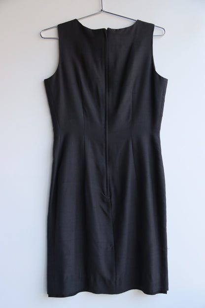 Vintage Saks Fifth Avenue The Works Black Silk Dress