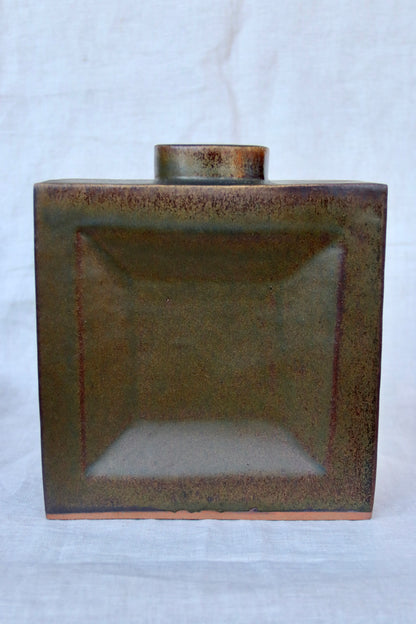 square ceramic vase