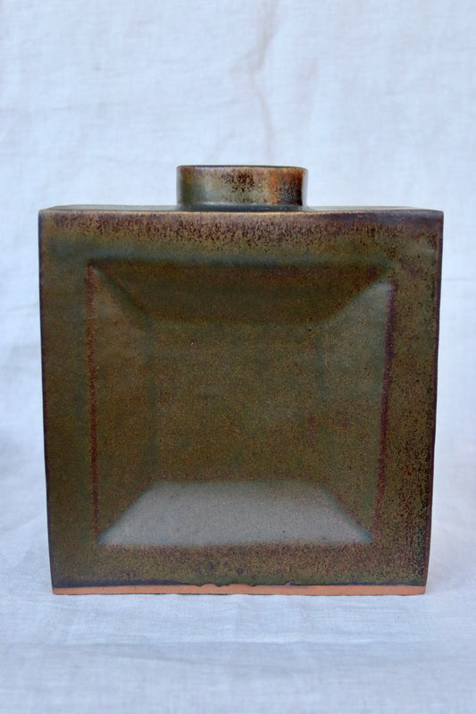 square ceramic vase