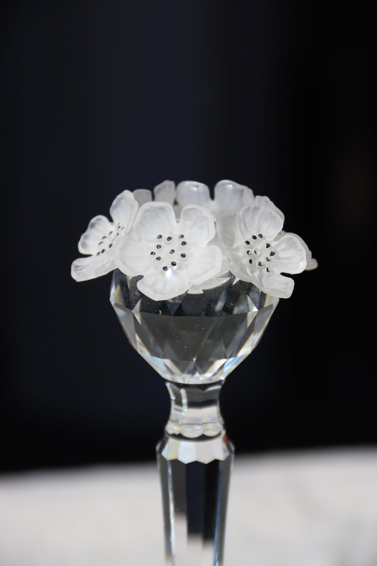 Swarovski Floral Motif Crystal Candlestick