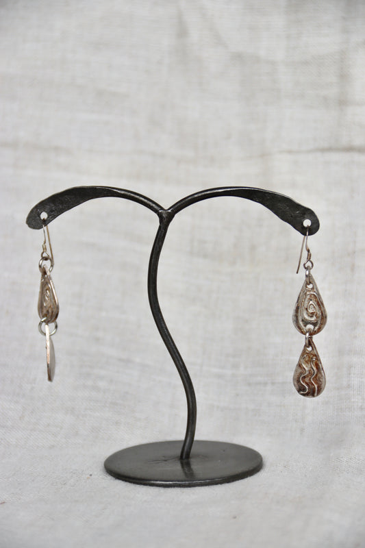 sterling silver dangly earrings