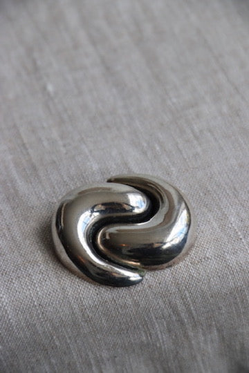 Sterling Silver Yin Yang Pin