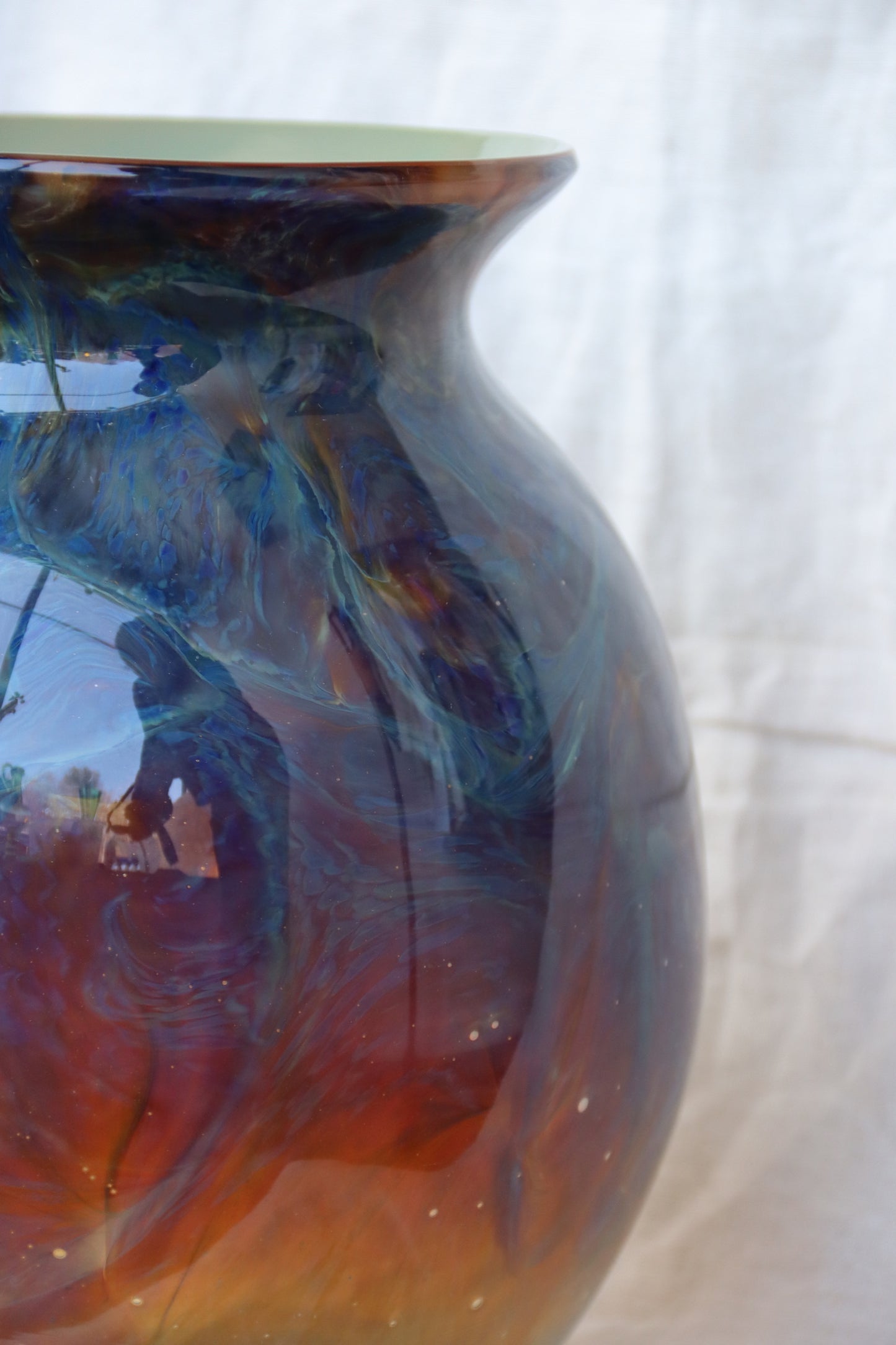 Philip Jacobs Large Art Glass Vase