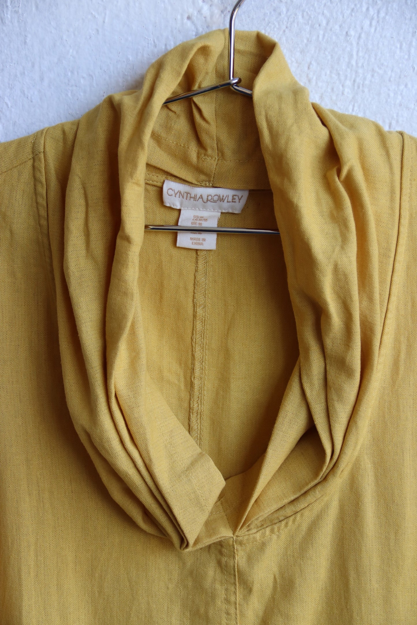 Cynthia Rowley Yellow Linen Dress