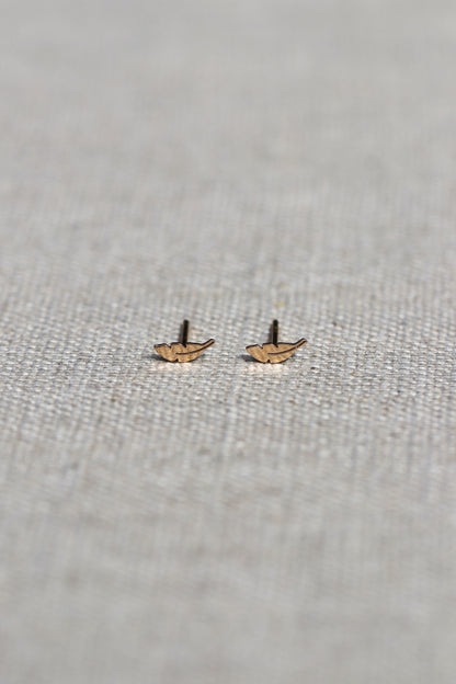 Zoe Chicco 14k Itty Bitty Feather Studs