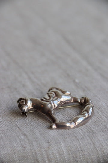 Sterling Silver Rocking Horse Pin