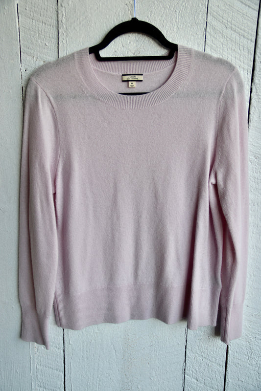 J. Crew. Pink Cashmere Sweater