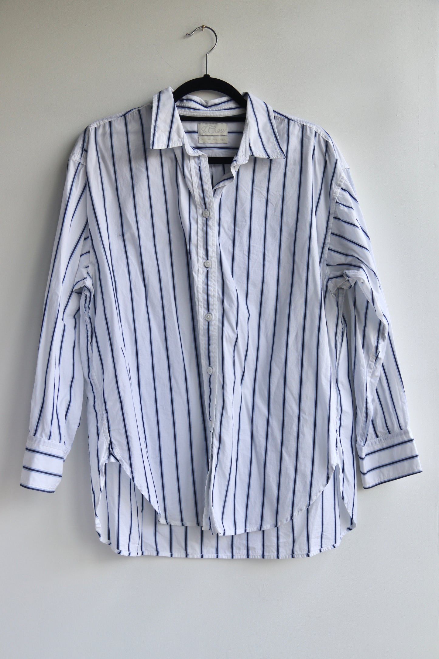J. Crew Striped Button Down Top