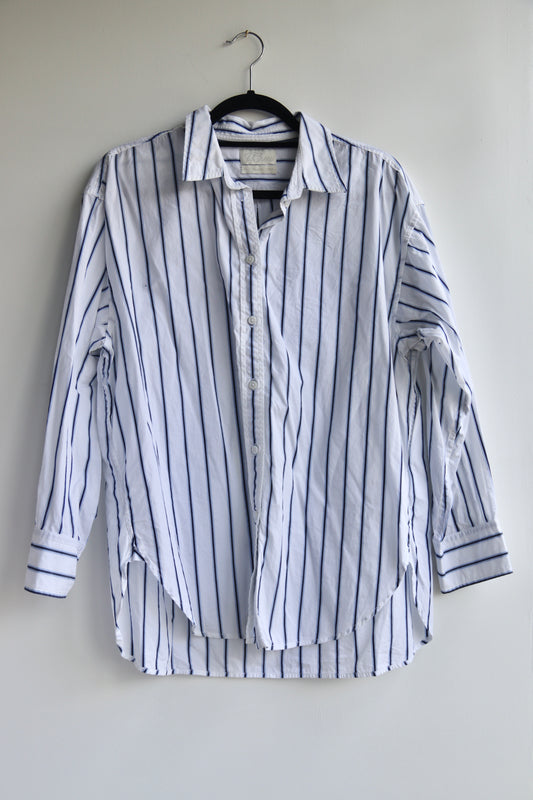 J. Crew Striped Button Down Top