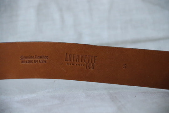 Vintage Lafayette 148 New York Brown Leather Belt