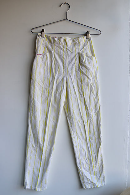 Vintage Filippo Toti Striped Cotton Pants