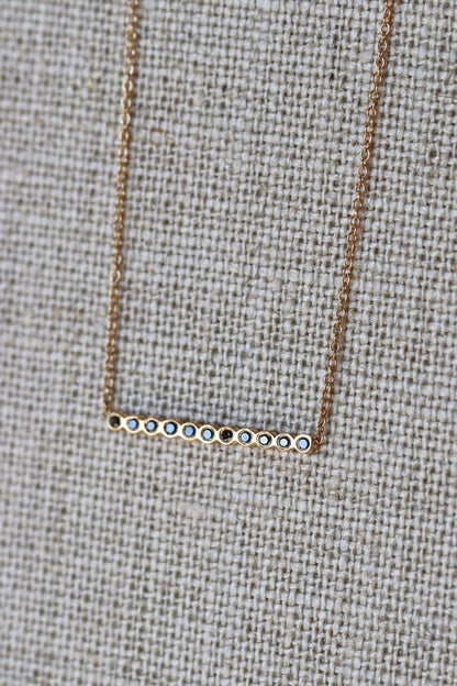 Zoë Chicco black diamond bar necklace