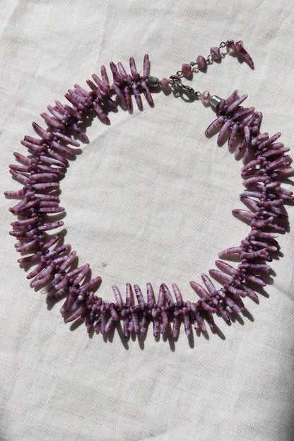 Purple Spiny Shell Necklace