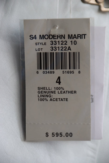 Ralph Lauren White Leather Skirt (NWT)