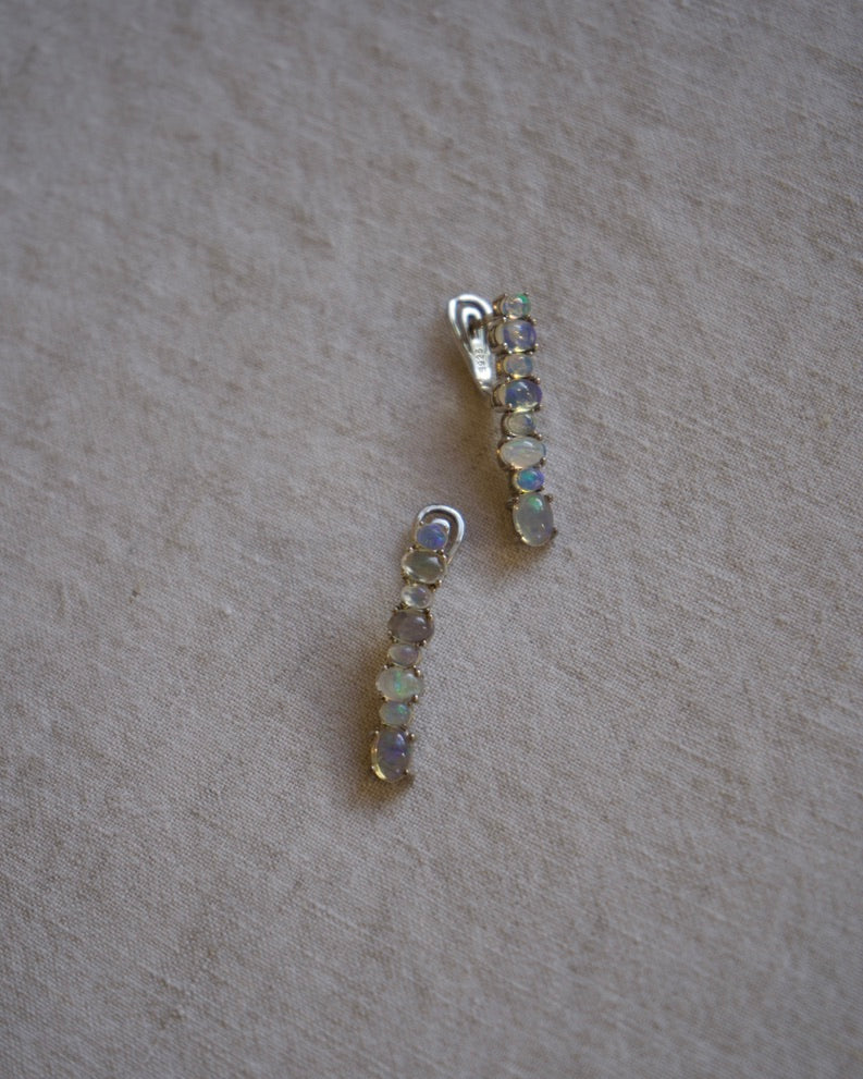 Sterling Opal Drop Earrings Earrings