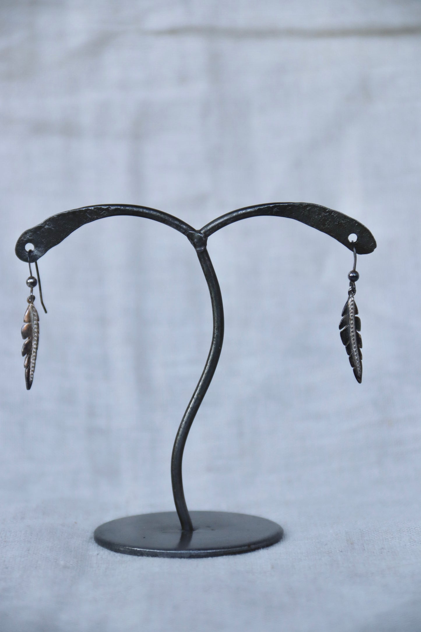 Sterling Silver Feather Earrings