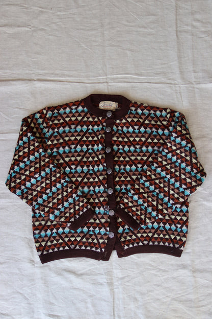 Vintage 50s Jersild Brown Wool Sweater