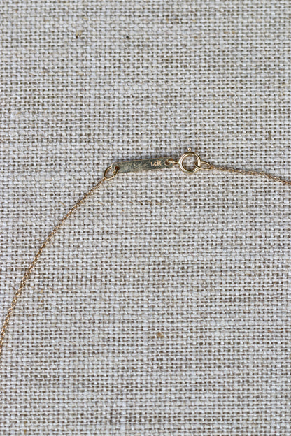 Zoe Chicco 14k Itty Bitty Scattered LOVE with Diamond Necklace
