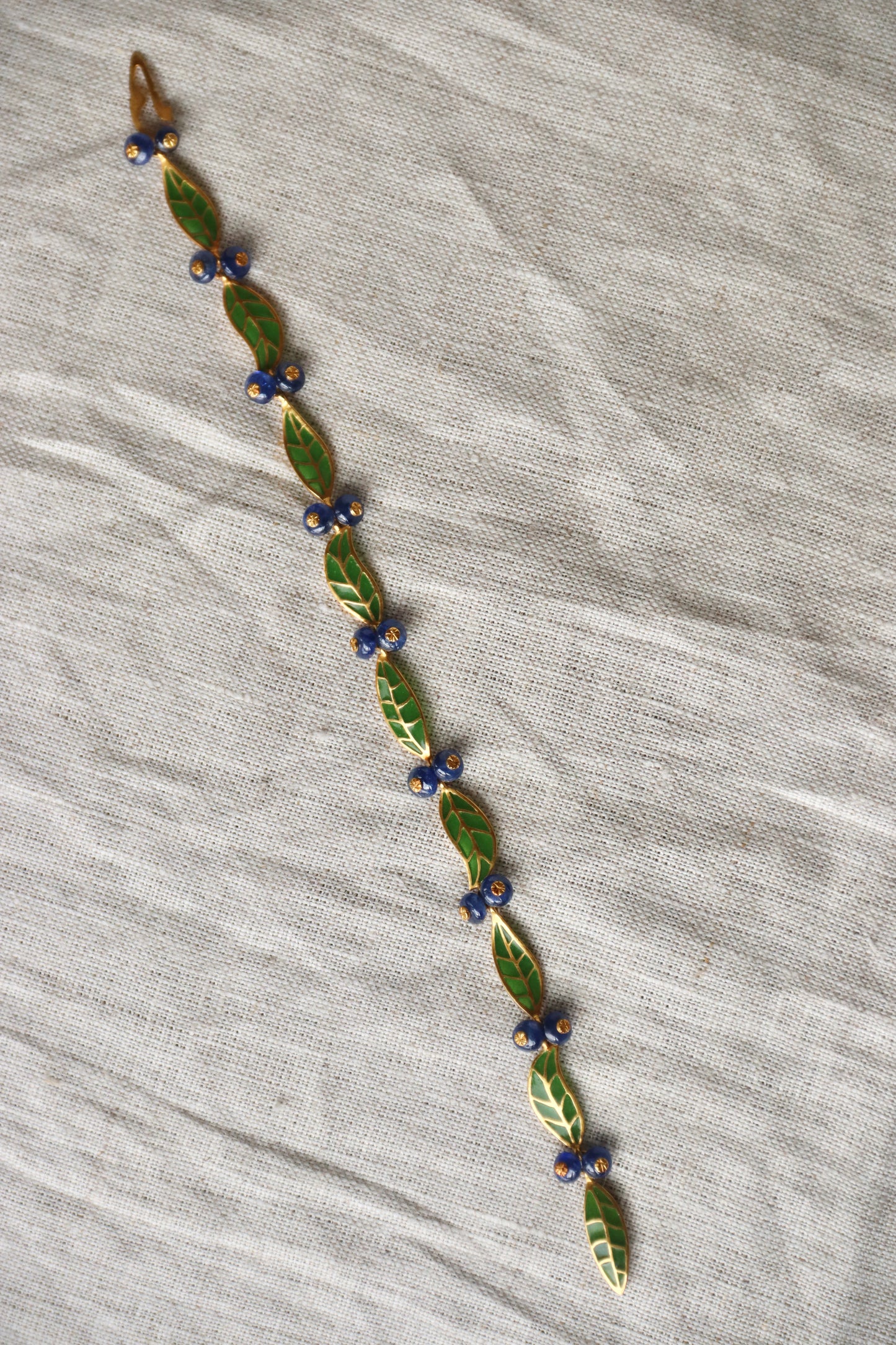 T.W. McClelland Sapphire Blueberry Bracelet - 18K Gold