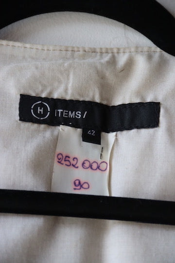 Leather Vest with raw hem