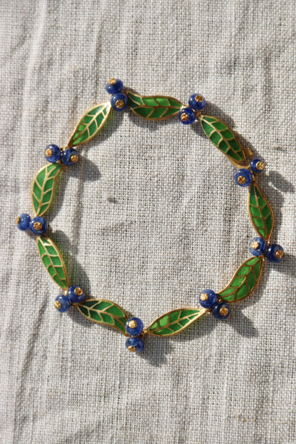 T.W. McClelland Sapphire Blueberry Bracelet - 18K Gold