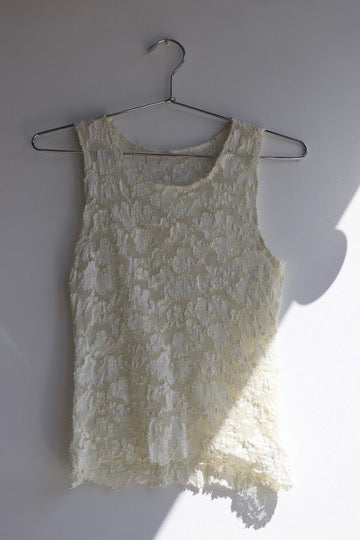 Vintage Ann Taylor White Lace Tank Top