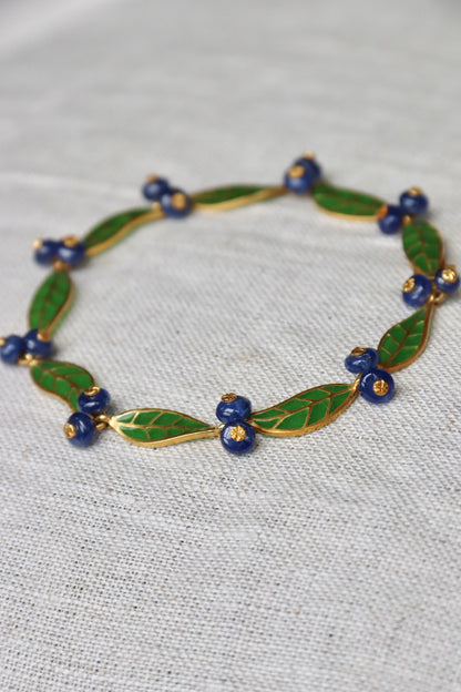 T.W. McClelland Sapphire Blueberry Bracelet - 18K Gold