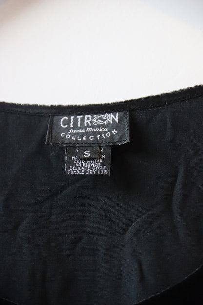 Citron Santa Monica Black Velvet Tank Top
