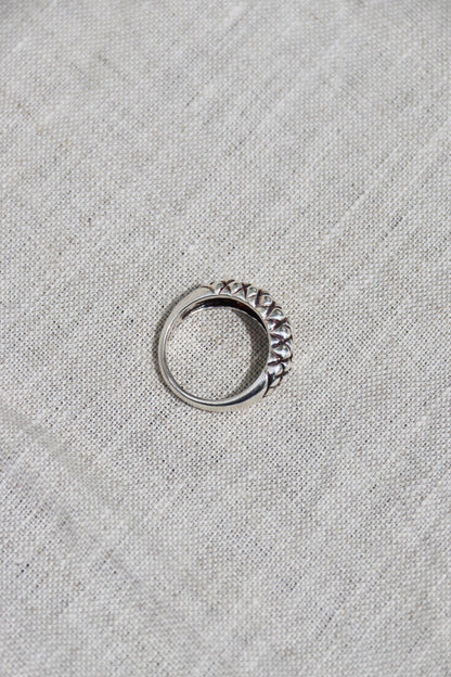 Sterling Silver Garnet, Peridot and Citrine Triple Heart Ring