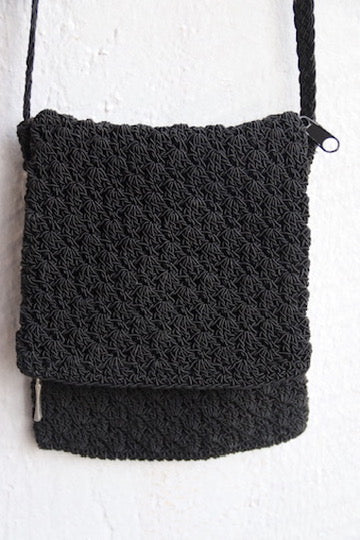 R&G Designs Black Knit Bag