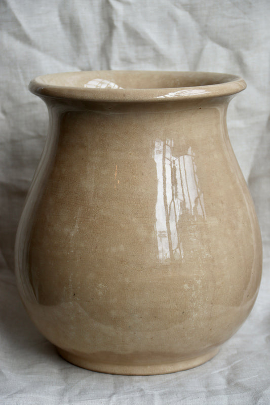 Vintage Tan Ironstone Vase