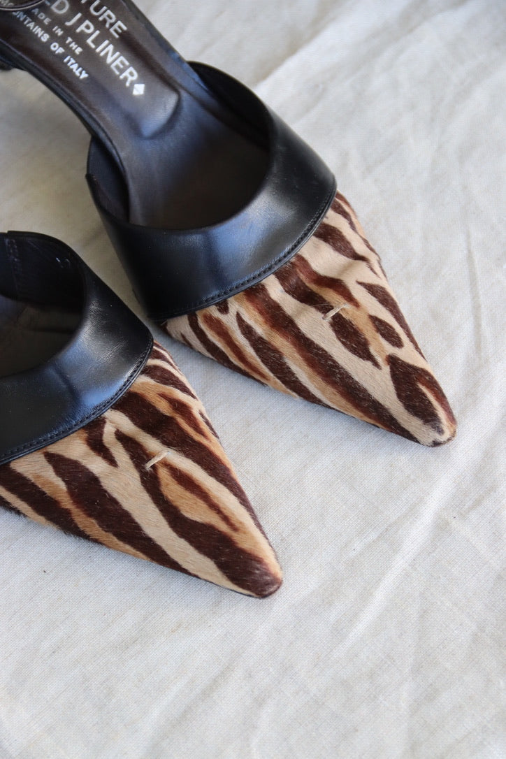 Donald J. Pliner Ponyhair Animal Print Heels - 6.5