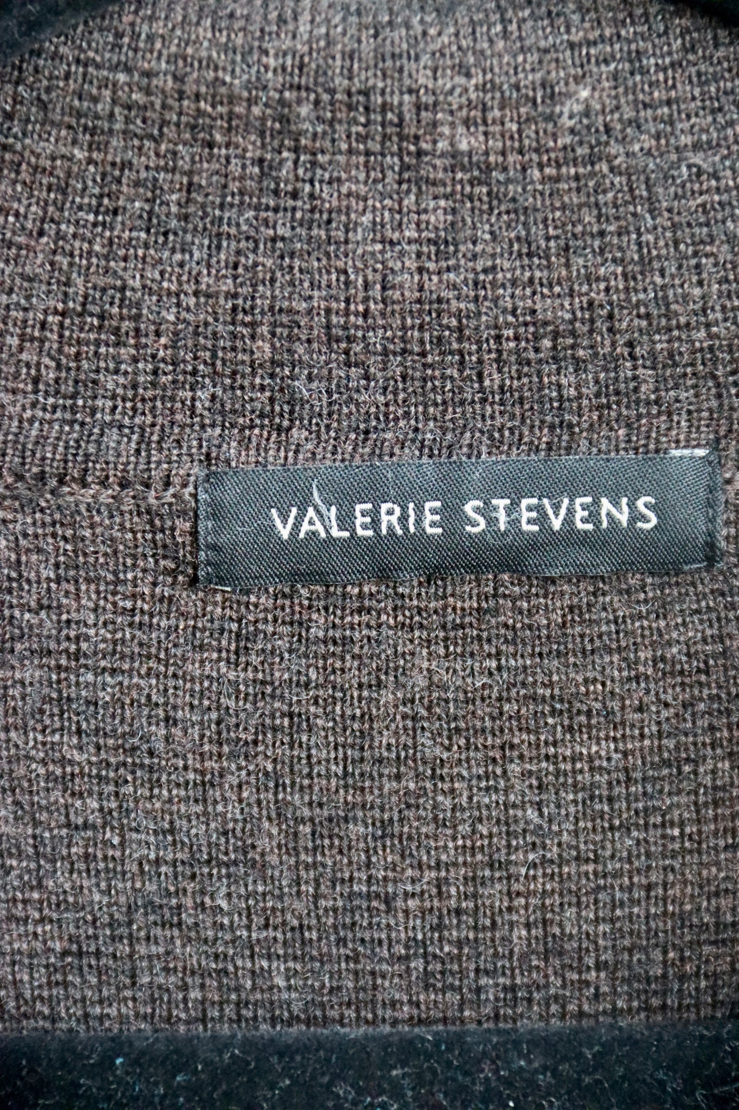 Valerie Stevens Brown Wool Sweater