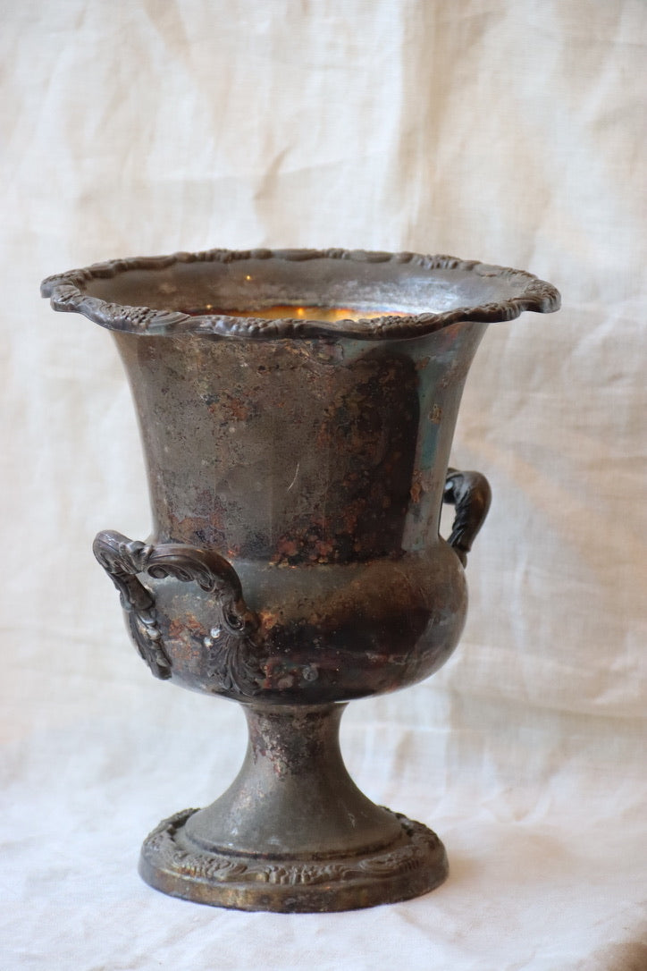 silver-plated champagne bucket
