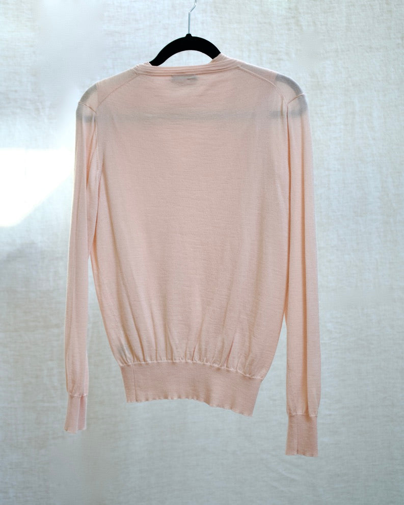 Manrico Pink Cashmere Sweater and Vest Set
