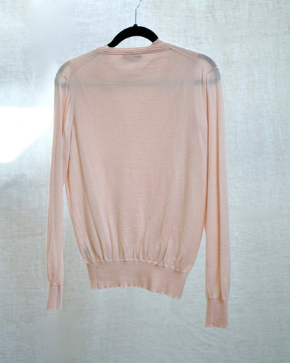 Manrico Pink Cashmere Sweater and Vest Set