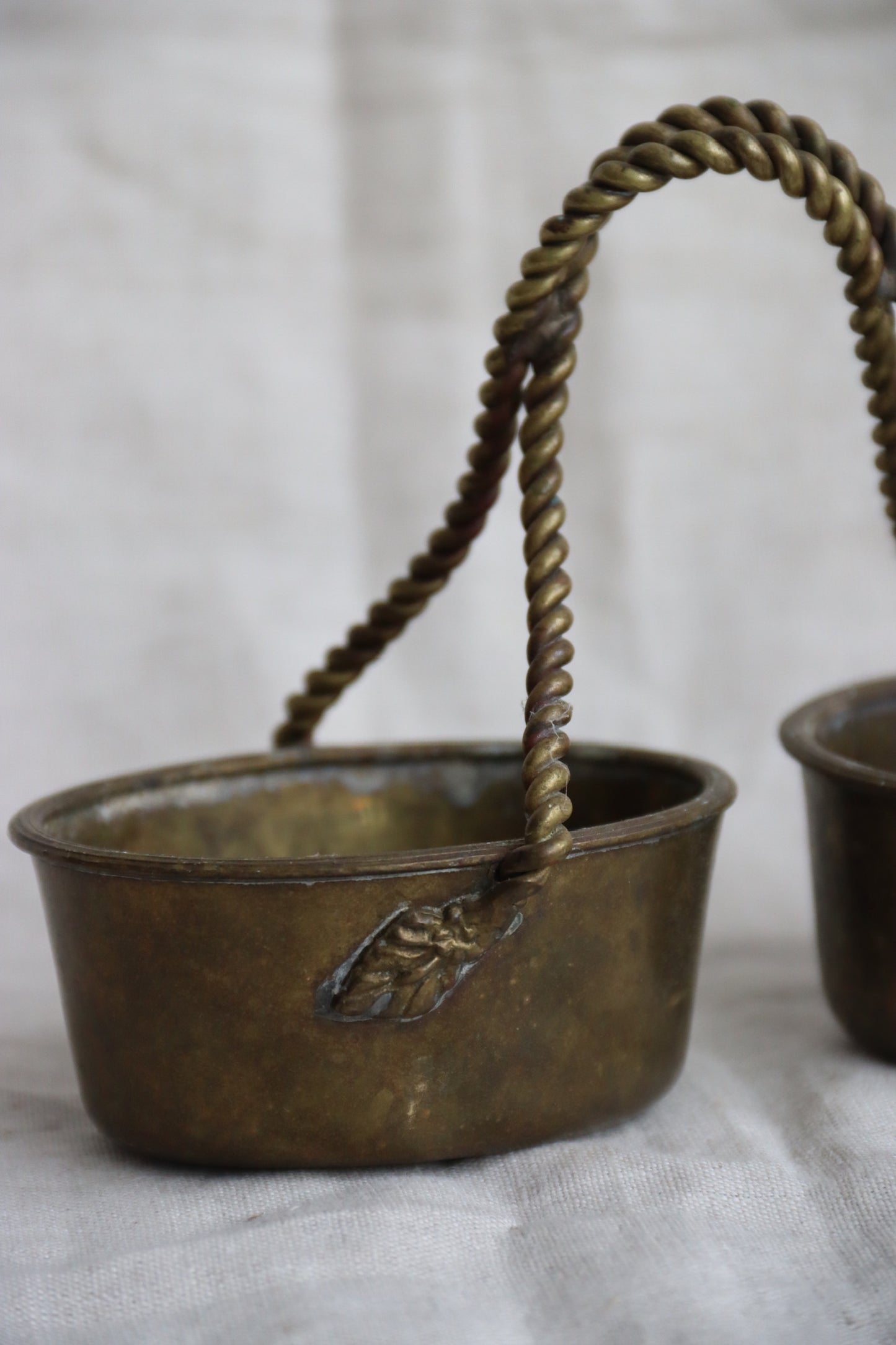 Vintage Brass Baskets