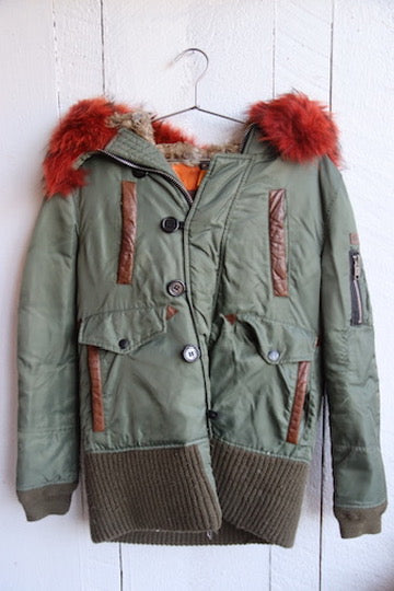 Nicole Benisti Green Down Coat