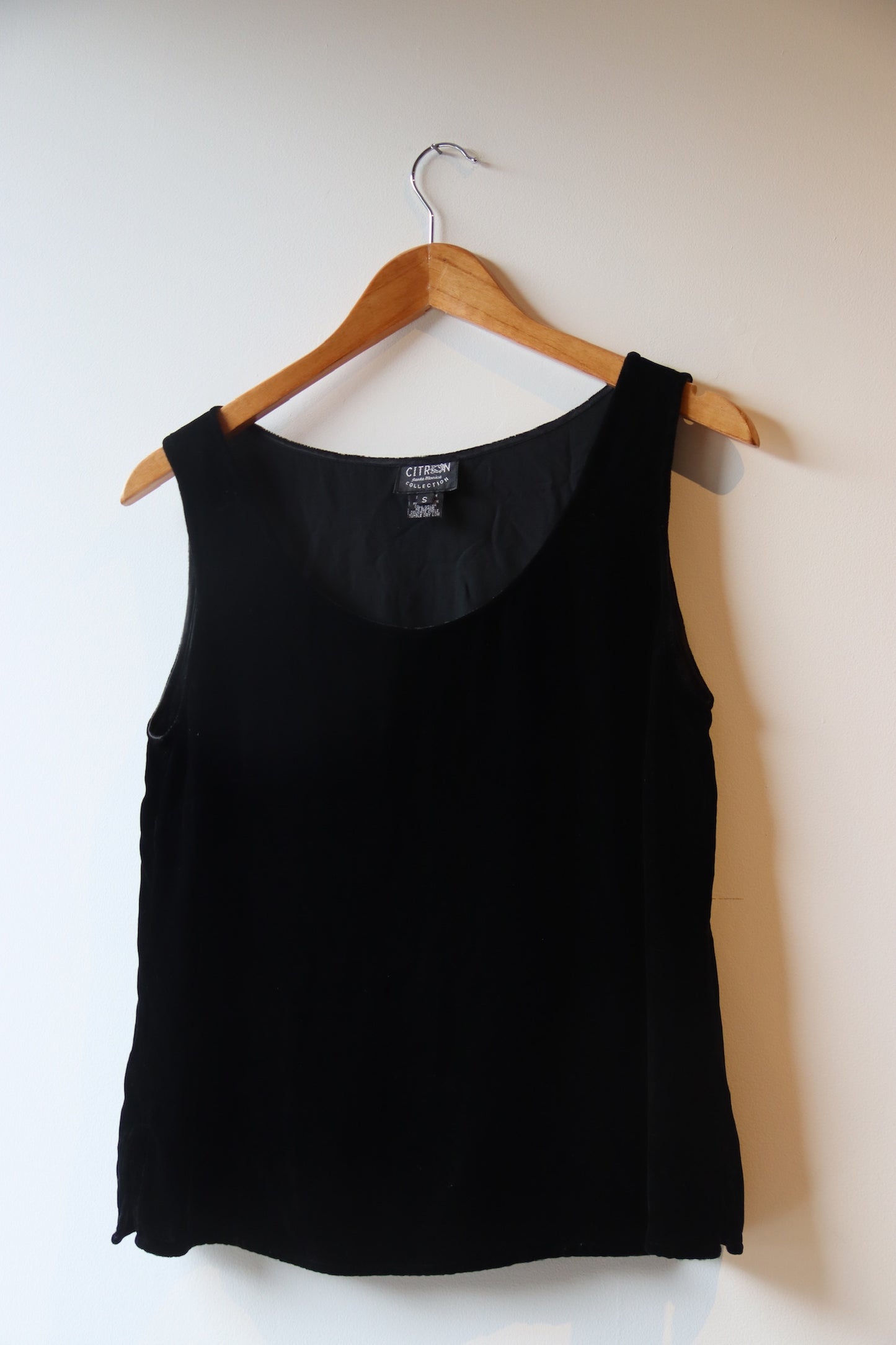 Citron Santa Monica Black Velvet Tank Top