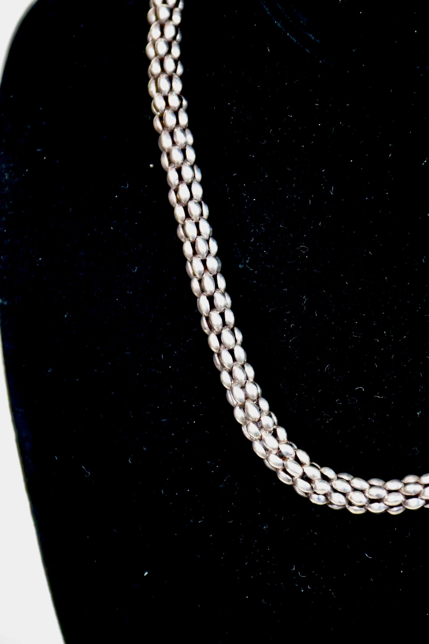 Sterling Silver popcorn chain sterling necklace
