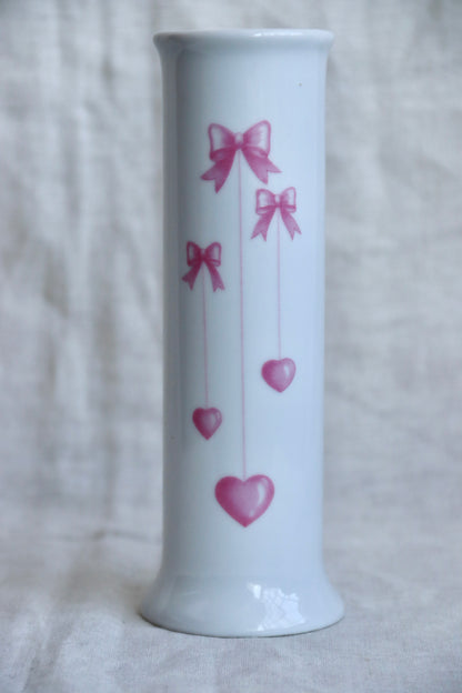 Pink Heart Balloon Vase