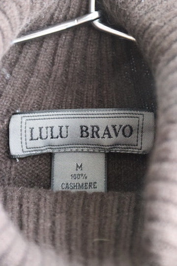Vintage Lulu Bravo Brown Turtleneck Cashmere Sweater