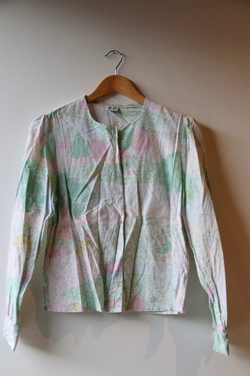 Vintage Hotel Print Top