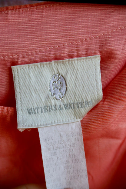 Vintage Watters and Watters Peach Silk Corset Top