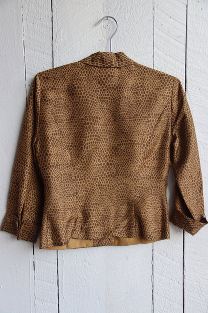 Ice Cheetah Print Silk Top