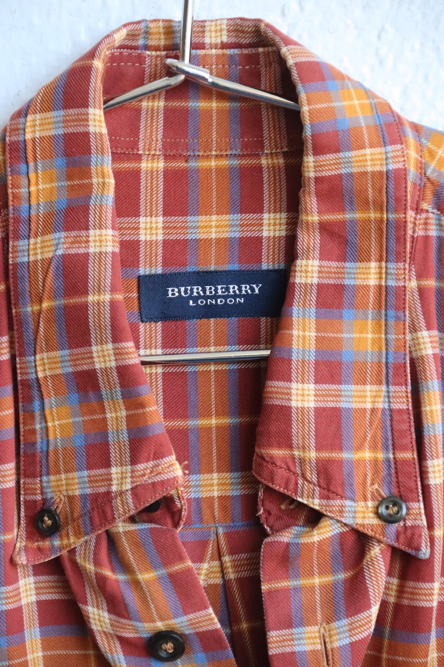 Burberry Plaid Button Down Shirt