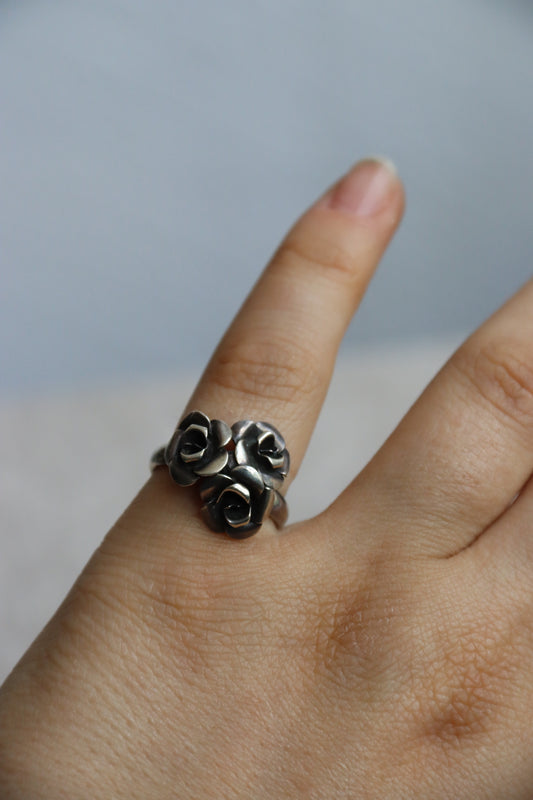 Sterling Silver Flower Ring