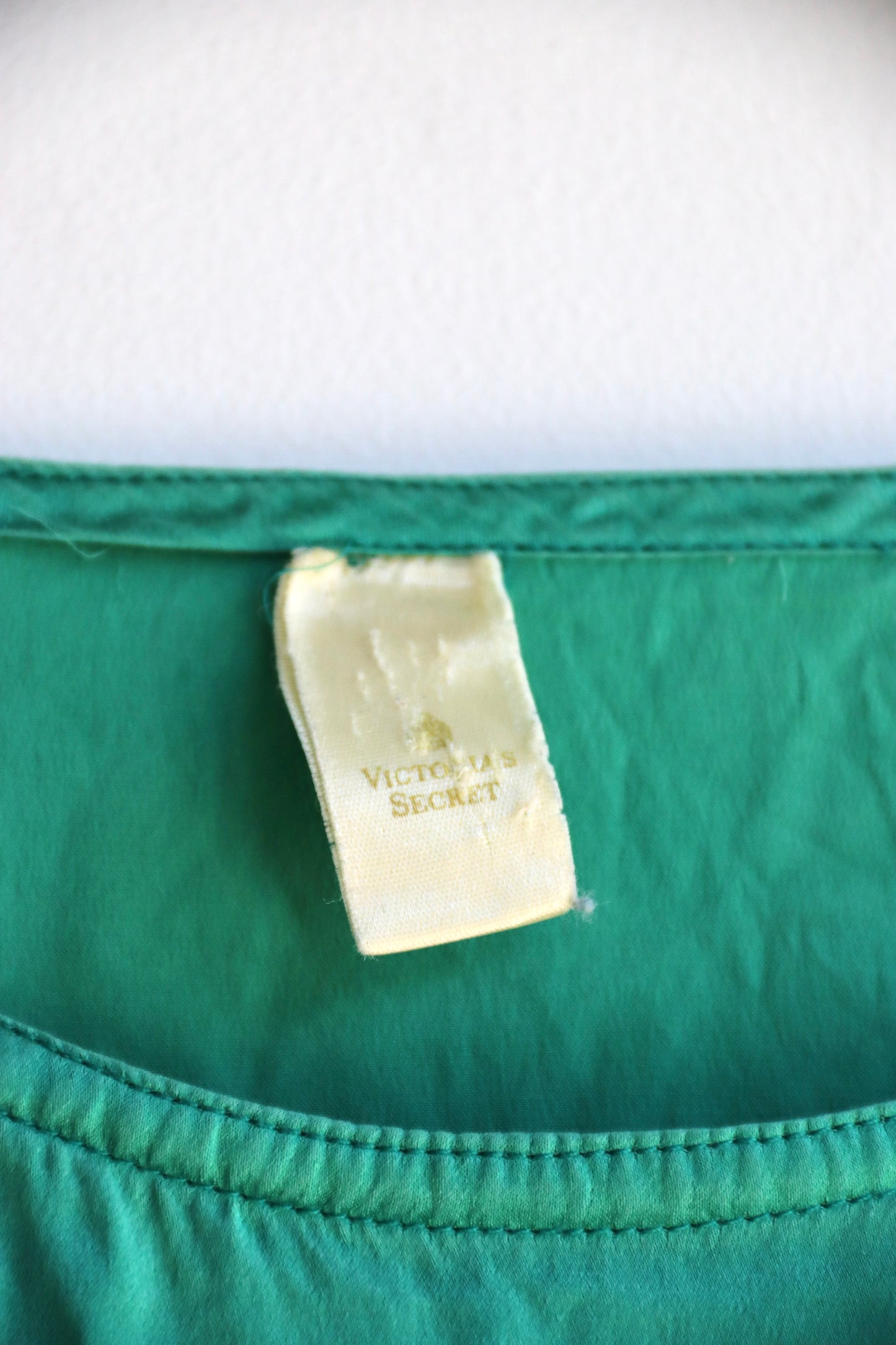 Vintage Victoria's Secret Green Silk Top
